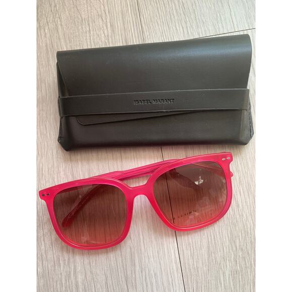 Isabel Marant Rectangle Sunglasses Pink - Picture 5 of 5